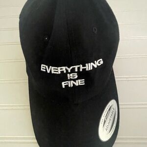NWOT The Classics Yupoong Wale Unisex Black Adjustable Baseball Cap Hat